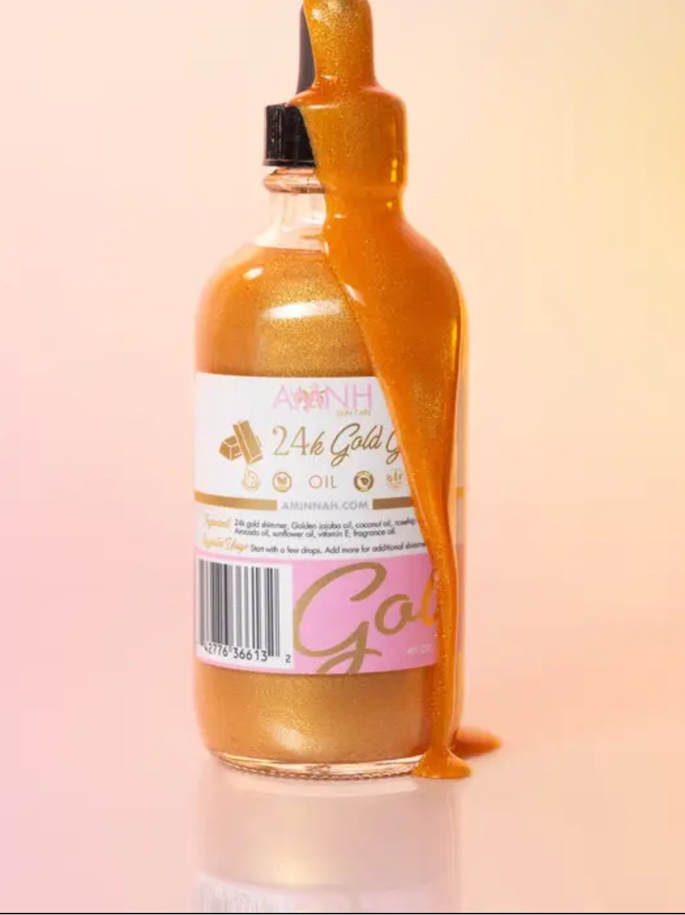 Aminnah 🌸 24 K Gold Glow Body Oil